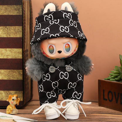 Labubu Vogue Monogram Overalls Outfit